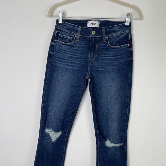 Paige Verdugo Ankle Jeans Womens Size 25 Skinny Dark Wash - Picture 4 of 9